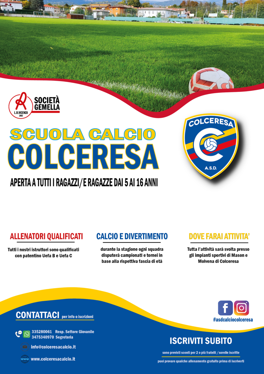 Iscrizioni alla scuola calcio S.S. 2026/2027