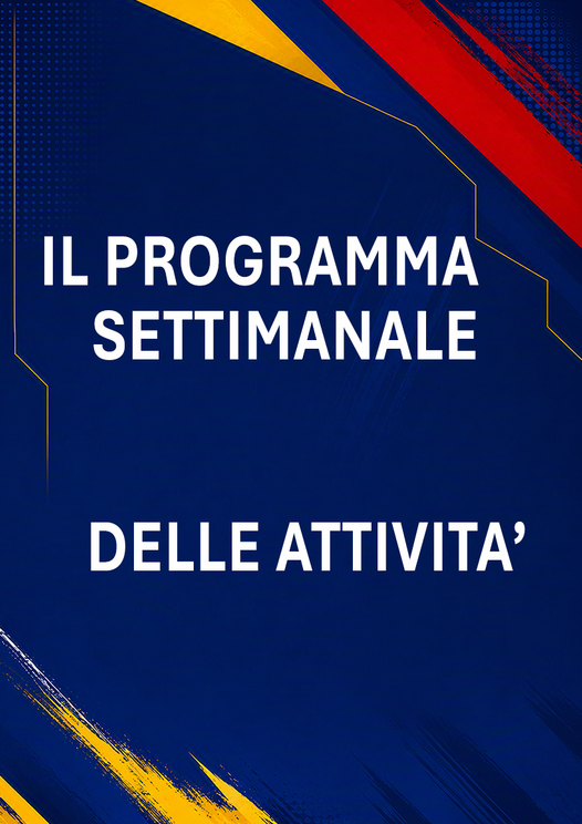 programma attivita’ settimanale